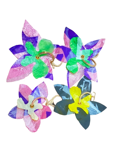 Keychain Anggrek Hitam Recycle